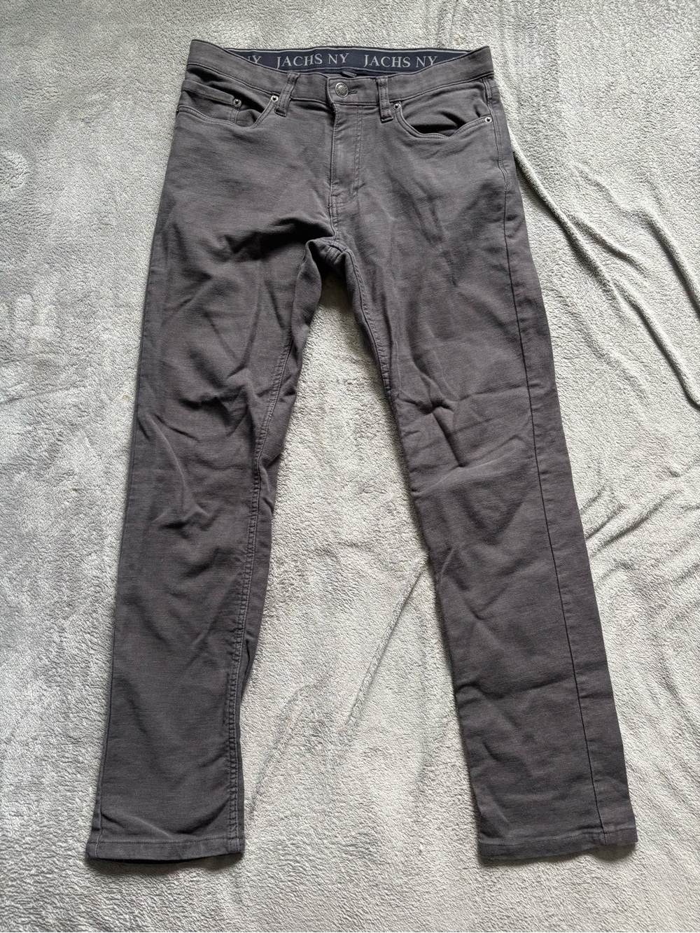 JACHS NY Men’s Gray Stretch Skinny Jeans Size 32x32 Faded Charcoal Slim Comfort
